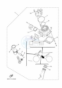 YZ125 (B4X6) drawing PISTON REBUILT KIT