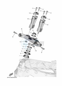 TRACER 9 MTT890 (B5UE) drawing STEERING