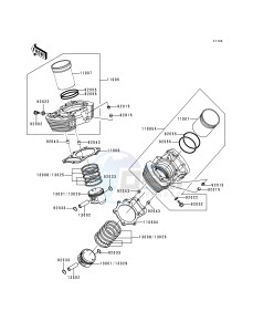 VN 1500 E [VULCAN 1500 CLASSIC] (E1) [VULCAN 1500 CLASSIC] drawing CYLINDER_PISTON-- S- -