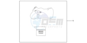 CBR1000RA9 Australia - (U / ABS SPC) drawing INDOOR BODY COVER HRC