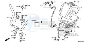 TRX420FPMD TRX420 Europe Direct - (ED) drawing HANDLE PIPE