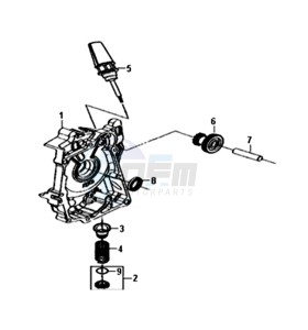 JET 4 50cc (L8) EU EURO4 drawing CRANKCASE  RIGHT / START MOTOR