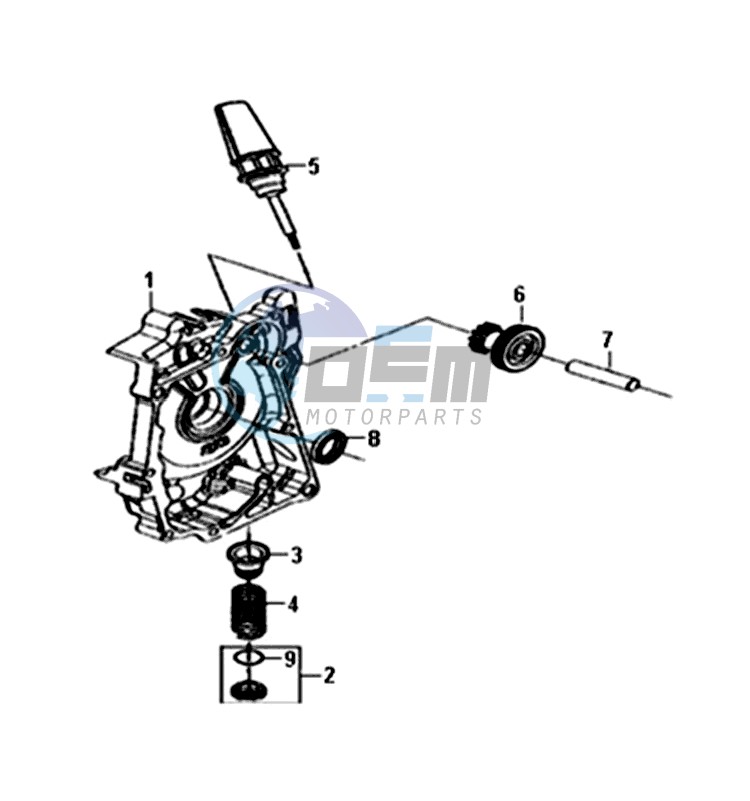 CRANKCASE  RIGHT / START MOTOR