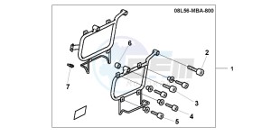 VT750C drawing LEATHER S/B STAY