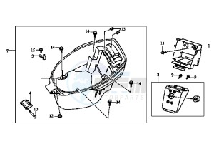 MASK EU2 - 50 cc drawing HELMET BOX