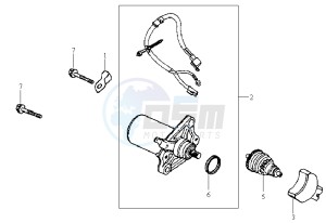 JET 50 KH ENGINE drawing STARTER / OILPUMP