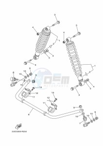 YFM700FWAD GRIZZLY 700 EPS (BLTT) drawing REAR SUSPENSION