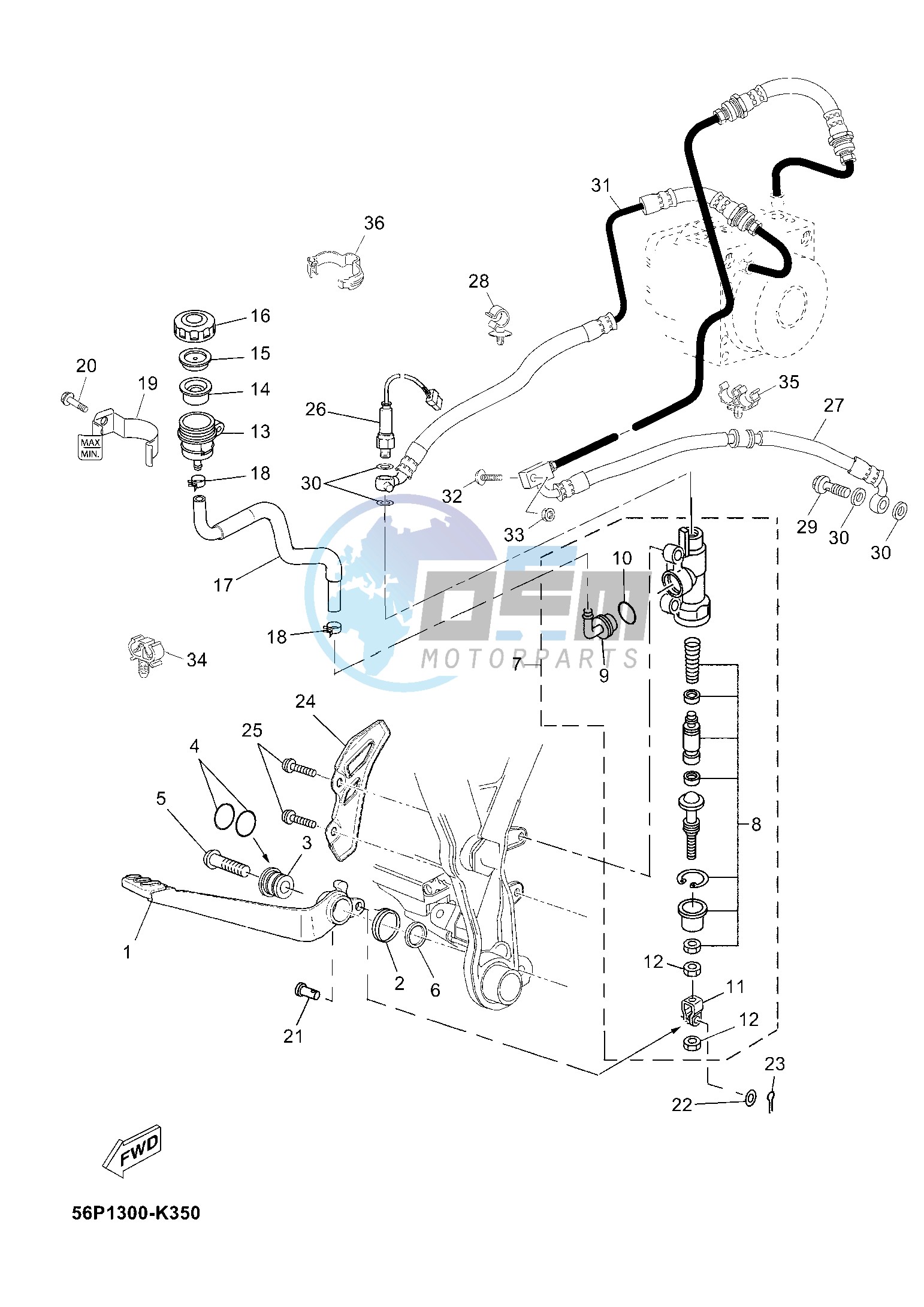 REAR MASTER CYLINDER