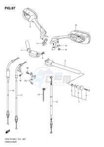 GSX-R1000 (E21) drawing HANDLEBAR