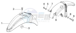 Liberty 50 4t RST ptt (F) France drawing Front and rear mudguard