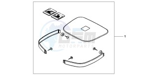 NSS250 JAZZ drawing TOP BOX PANEL KIT - NH-A13M