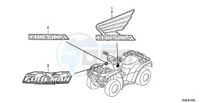 TRX500FAD TRX500FA Europe Direct - (ED) drawing EMBLEM/ MARK