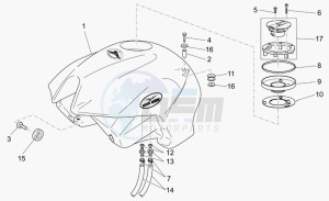 Breva 750 IE IE drawing Fuel tank