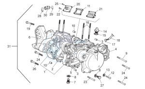 RX-SX 50 1000 drawing Crankcase