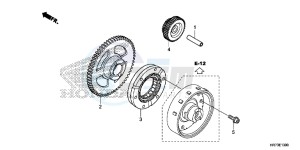 TRX420FA6G TRX420 Europe Direct - (ED) drawing STARTING GEAR