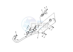 ATV 125 drawing EXHAUST SYSTEM