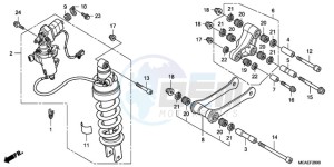 GL1800A SI - (SI) drawing REAR CUSHION