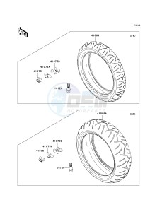 KRF 750 F [TERYX 750 4X4 NRA OUTDOORS] (F8F) C9F drawing TIRES