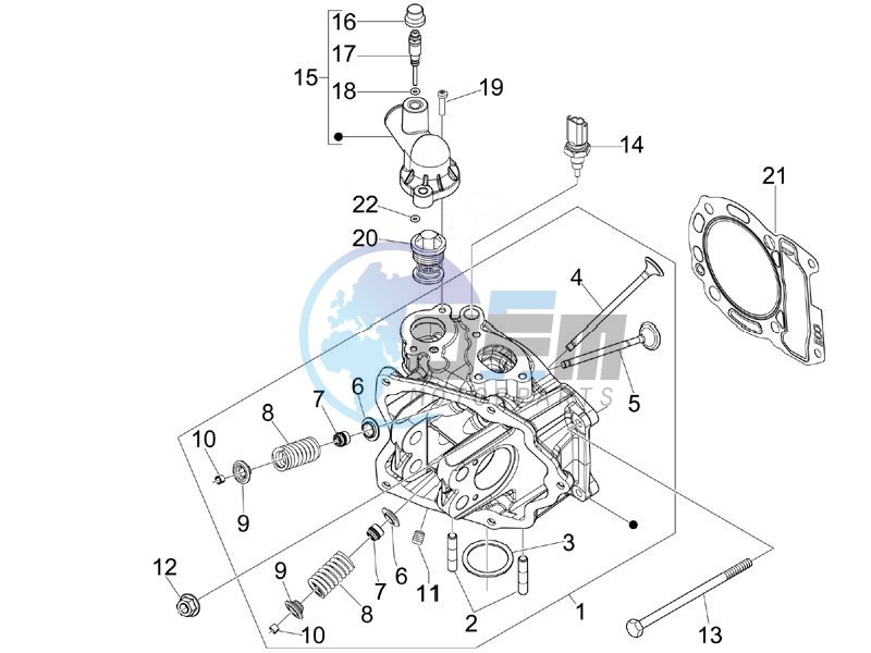 Cylinder head unit - Valve