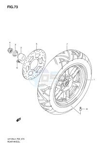 UH125 BURGMAN EU drawing REAR WHEEL