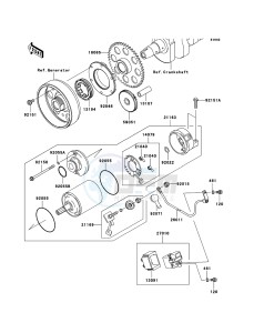 Z1000_ABS ZR1000C8F FR GB XX (EU ME A(FRICA) drawing Starter Motor