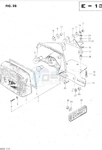 GS500E (Z-D) drawing REAR COMBINATION LAMP (E34)