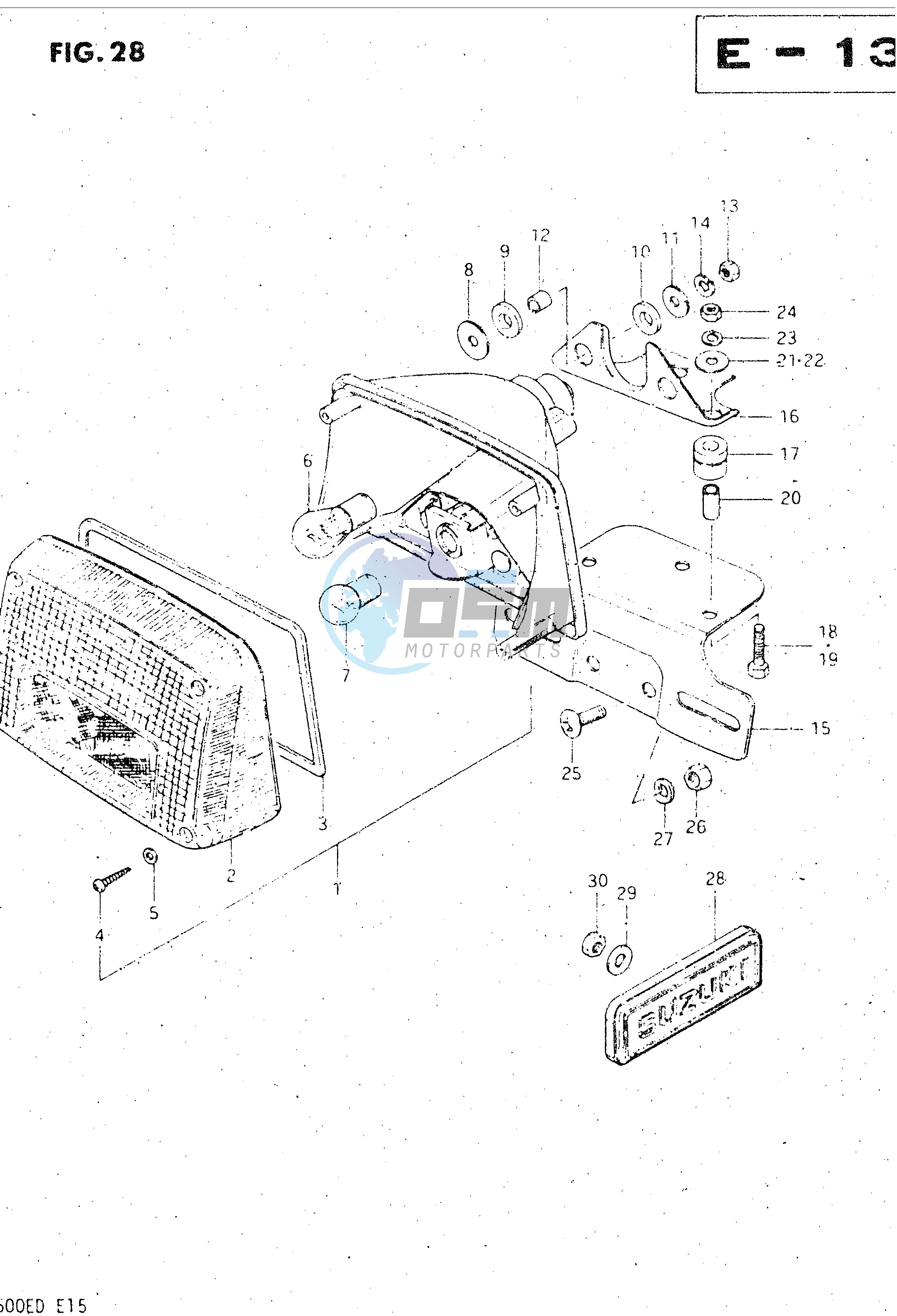 REAR COMBINATION LAMP (E34)