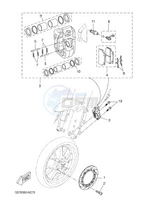 YZF-R125 R125 (5D78 5D78 5D78) drawing FRONT BRAKE CALIPER