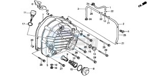 CN250 drawing RIGHT CRANKCASE COVER