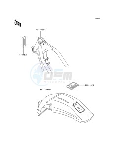 KDX 250 D [KDX250] (D1-D4) [KDX250] drawing LABELS