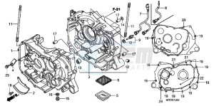 TRX500FEB drawing CRANKCASE