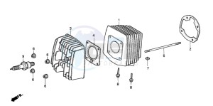 PK50 drawing CYLINDER/CYLINDER HEAD