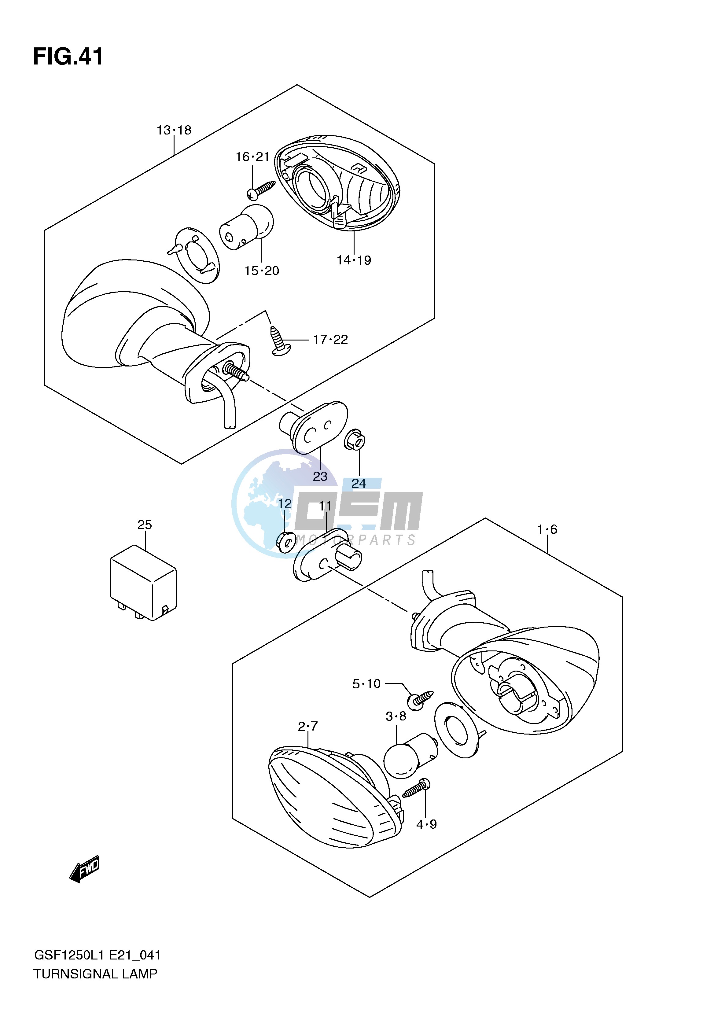 TURNSIGNAL LAMP (GSF1250L1 E21)