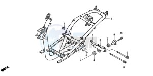 SFX50SMM drawing FRAME BODY