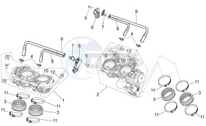 RSV4 1000 Racing Factory E4 ABS (EMEA, LATAM) drawing Throttle body