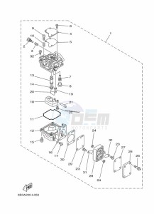 E15DMHS drawing CARBURETOR