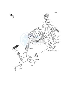 VERSYS 650 ABS KLE650FGF XX (EU ME A(FRICA) drawing Brake Pedal