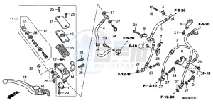 CB1100AD CB1100 ABS UK - (E) drawing FR. BRAKE MASTER CYLINDER (CB1100A)