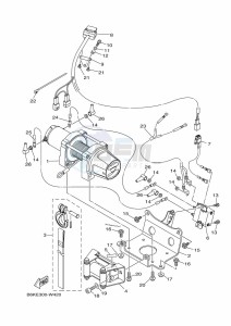 YFM700FWB KODIAK 700 (B6KE) drawing WINCH