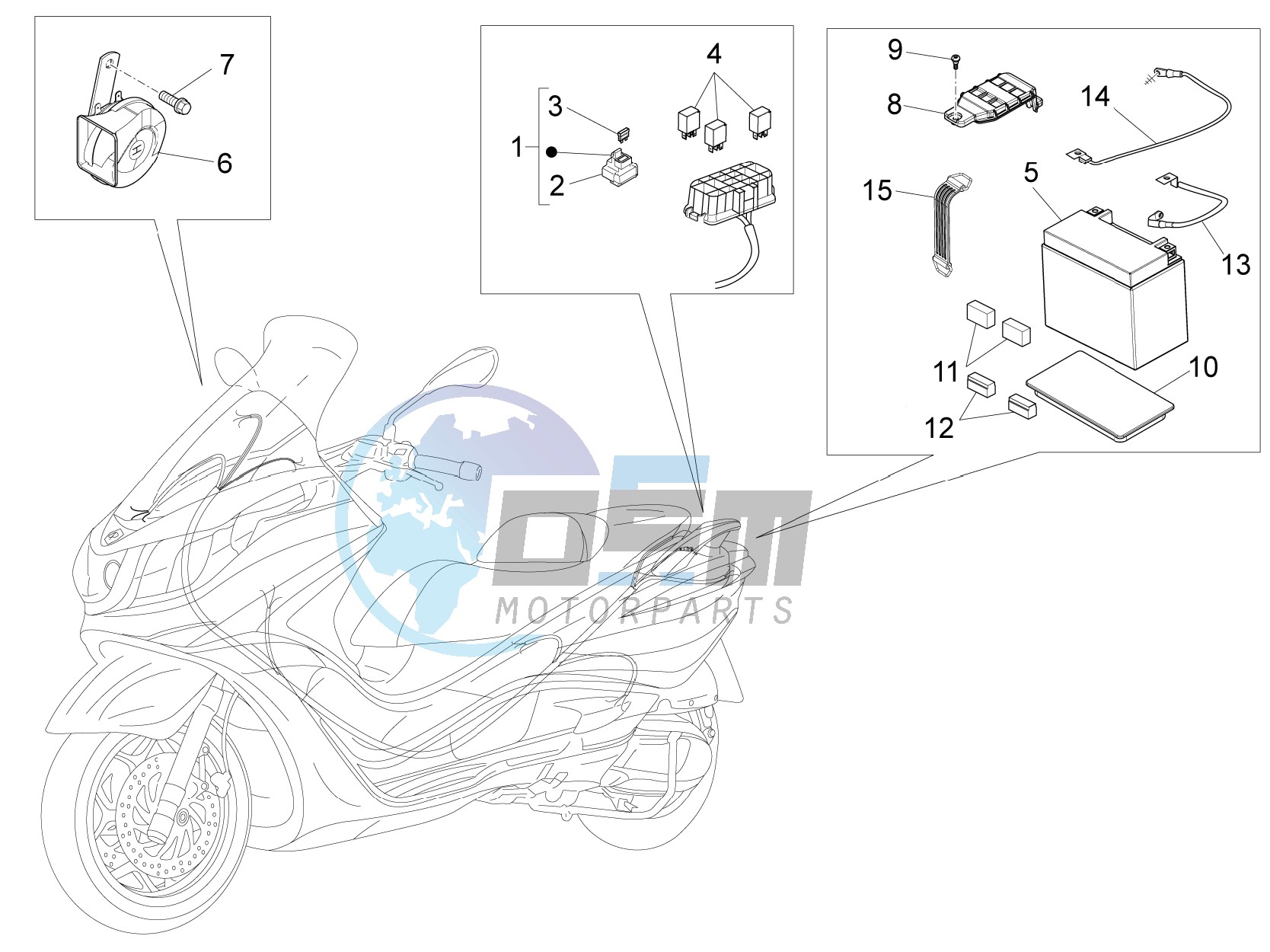 Remote control switches - Battery - Horn