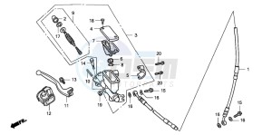 CR250R drawing FR. BRAKE MASTER CYLINDER