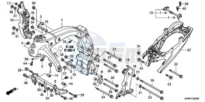 CB1000RC drawing FRAME BODY