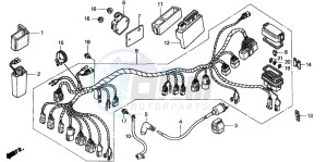 TRX350FE FOURTRAX ES drawing WIRE HARNESS