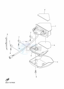 WR250F (2GBM) drawing TAILLIGHT