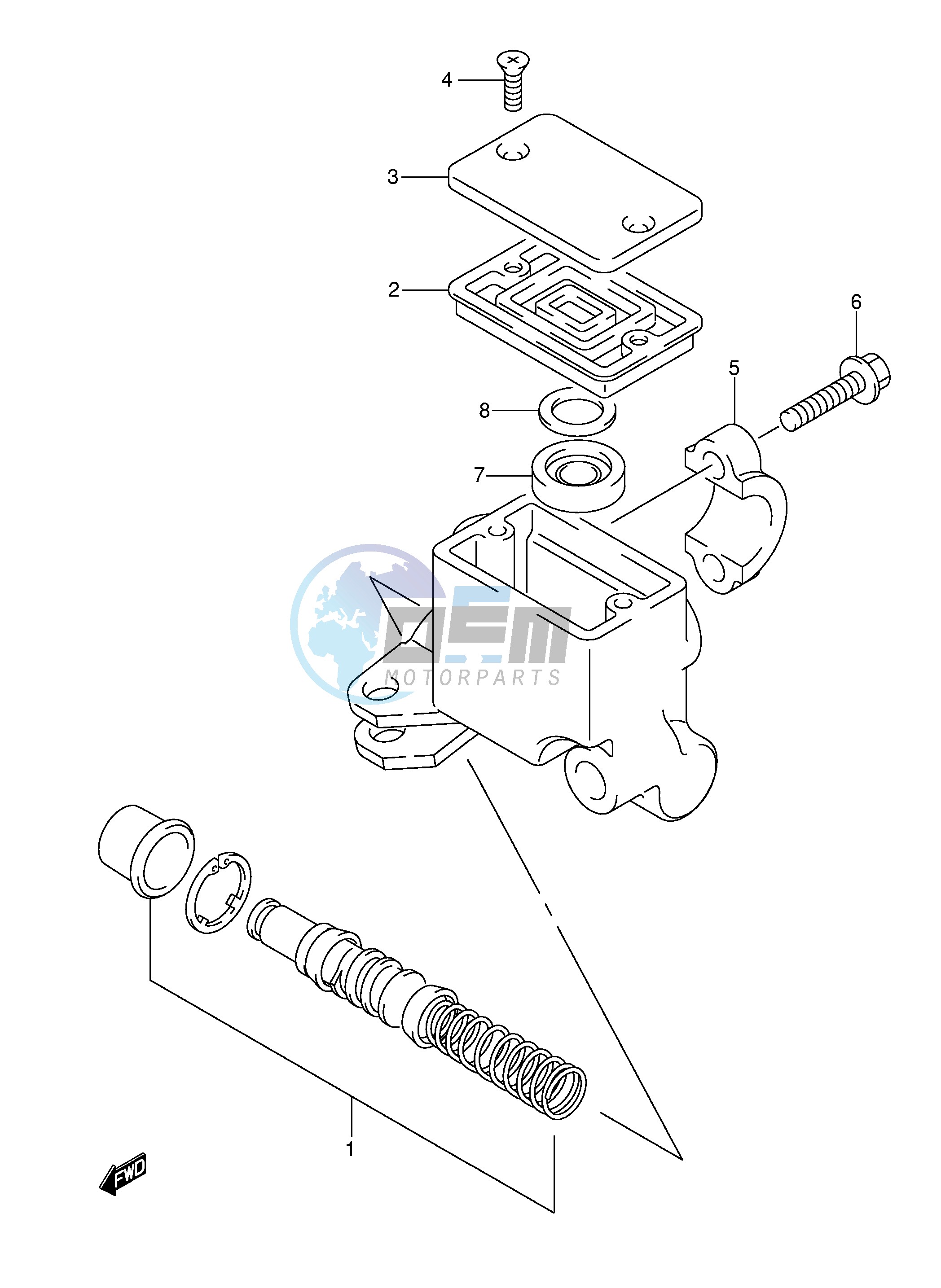 FRONT MASTER CYLINDER