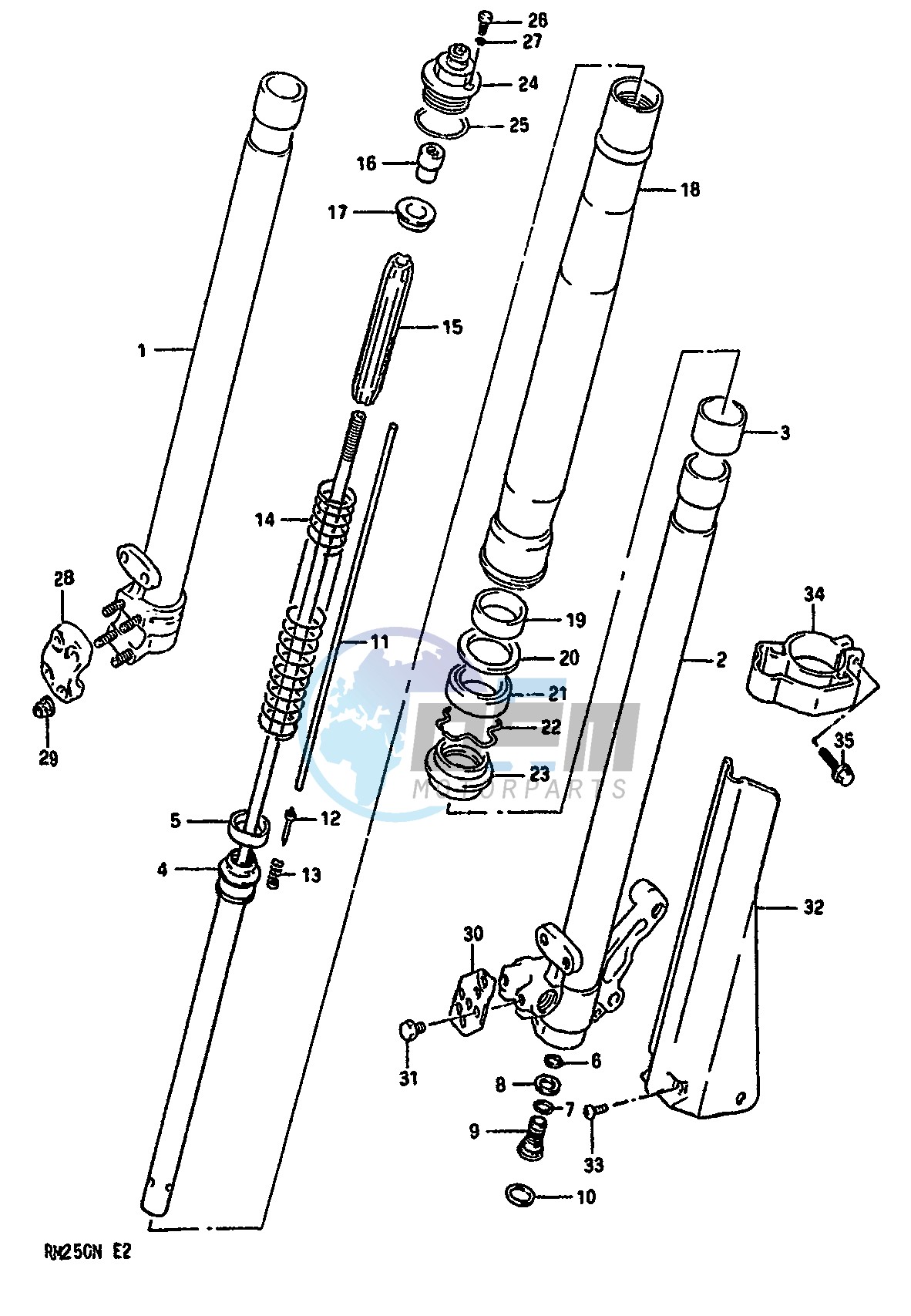 FRONT DAMPER (MODEL N)