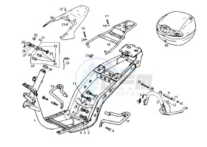 BOULEVARD 125-150 cc drawing FRAME