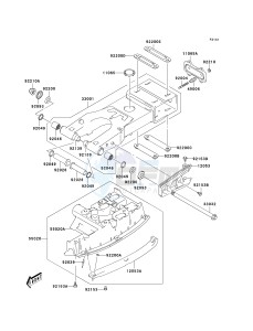 KSF 400 A [KFX400) (A1-A3) [KFX400) drawing SWINGARM-- A1- -