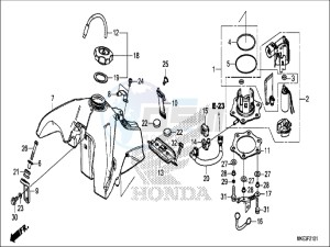 CRF450RXH Europe Direct - (ED) drawing FUEL TANK (CRF450RX)