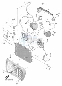 NIKEN GT MXT850D (B5B9) drawing RADIATOR & HOSE